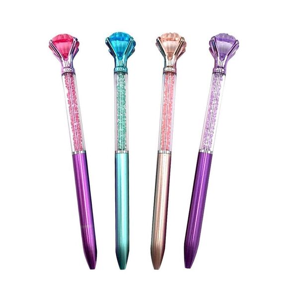 Jewel Top Pen Blue - Picture 2 of 4